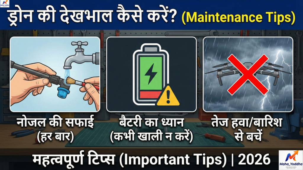 ड्रोन की देखभाल कैसे करें? (Maintenance Tips