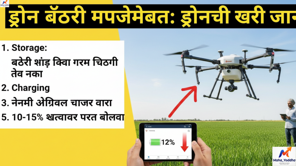 बैटरी मैनेजमेंट: ड्रोन की असली जान (Battery Life Secrets)