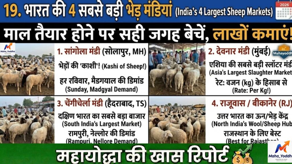 भेड़ पालन (Sheep Farming) 2026: कम पानी में मुनाफेदार मैडगयाल नस्ल की A to Z गाइड