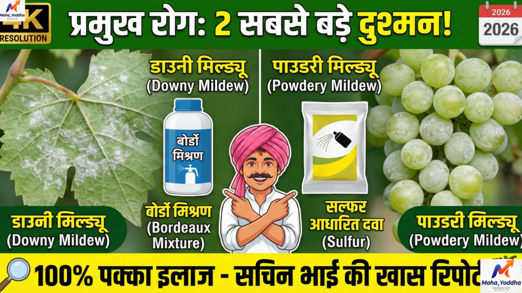 अंगूर की खेती: एक एकड़ से 10 लाख तक की कमाई, तकनीक और सावधानी – सचिन भाई की खास रिपोर्ट