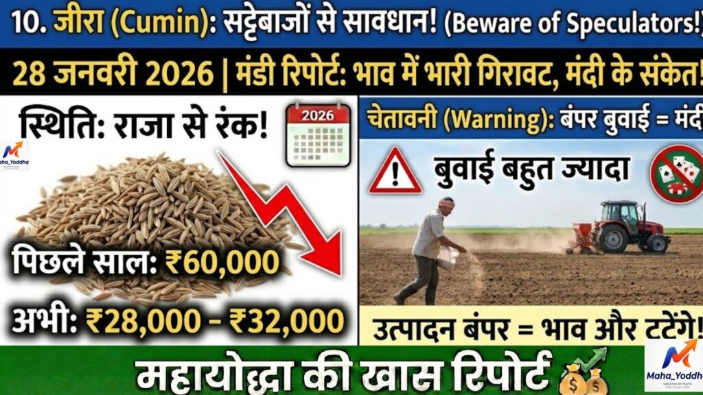 आज के मंडी भाव 2026: सोयाबीन, तुअर, कपास, चना और हल्दी का ताज़ा बाजार भाव