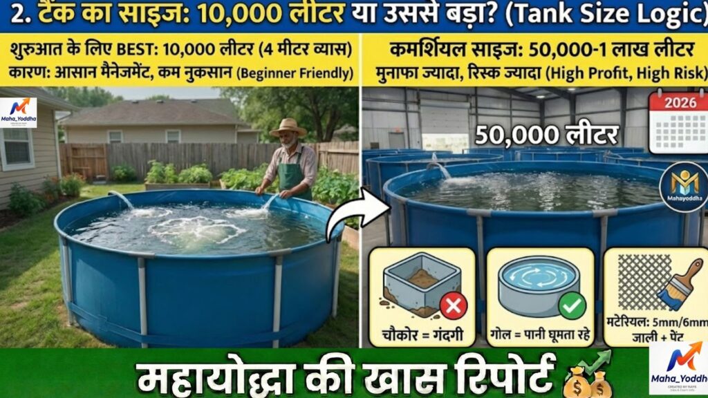 बायोफ्लोक मछली पालन: घर में टैंक लगाकर 6 महीने में मुनाफा | पूरा सेटअप, खर्च और रिस्क गाइड