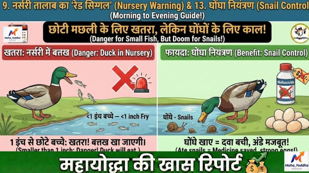 मछली और बत्तख पालन (Integrated Farming): फीड खर्चा 50% तक कम | Duck-Fish Farming से डबल कमाई