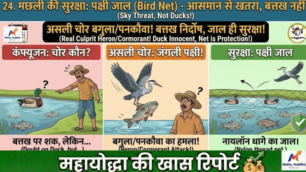 मछली और बत्तख पालन (Integrated Farming): फीड खर्चा 50% तक कम | Duck-Fish Farming से डबल कमाई