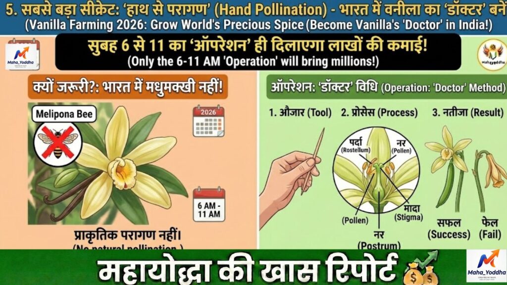 वनीला की खेती 2026: घर या नेट हाउस में उगाएं दुनिया का कीमती मसाला | पूरी गाइड