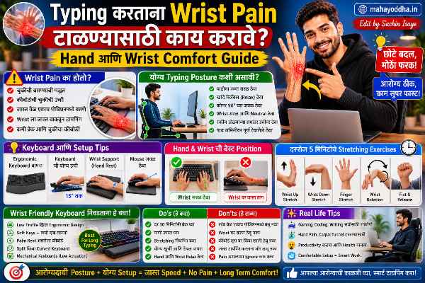 Typing करताना Wrist Pain
