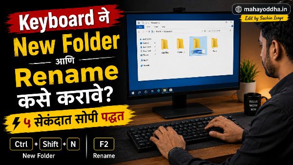 Keyboard ने New Folder कसे करावे