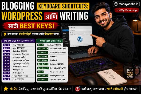 Blogging Keyboard Shortcuts