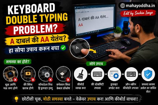 Keyboard Double Typing Problem: A दाबलं की AA येतंय? हा सोपा उपाय करून बघा