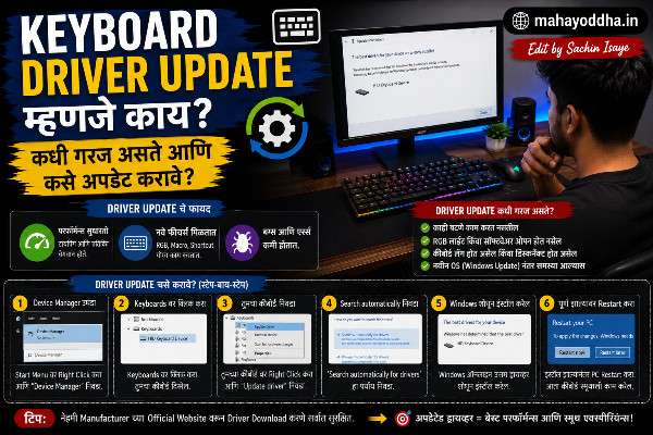 Keyboard Driver Update म्हणजे काय? कधी गरज असते आणि कसे अपडेट करावे?